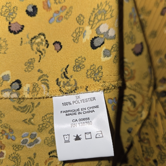 Floral Yellow Blouse - Picture 5 of 5